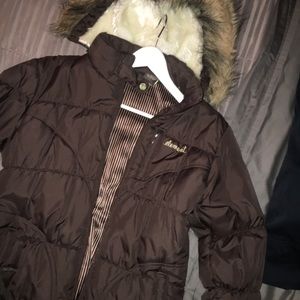 ELEMENT Puffer Jacket with fur hood